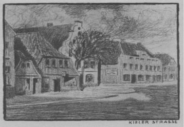 Walter Baasch Heimatskizzen 1920 "Rund um Eckernf�rde" - Kieler Stra�e
