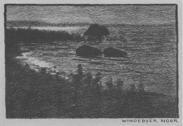 Walter Baasch Heimatskizzen 1920 "Rund um Eckernf�rde" - Windebyer Noor
